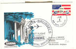 Sabena - 1er Vol  Atlanta Brussels 1978 USA First Flight - Cachet Arrivée Verso - Lettres & Documents