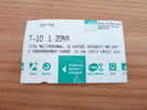 Ticket De Métro T10 1 ZONA, ATM Barcelone (Espagne) (type 1 LOT T16) - Europe