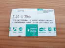 Ticket De Métro T10 1 ZONA, ATM Barcelone (Espagne) (type 1 LOT T16) - Europa