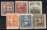 Austria - 6 Valori Nuovi * - Unused Stamps