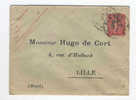 593/15 - Entier Enveloppe Semeuse Lignée 10 C - Repiquage Hugo De Cort CANNES 1912 Vers LILLE - Buste Ristampe (ante 1955)