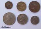 6 COINS - MONNAIE - CURRENCY, URUGUAY 1960  2, 5, 10, 25, 50CENTESIMOS, 1 PESO - Uruguay