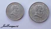 2 COINS - MONNAIE - CURRENCY, URUGUAY 1965, 20 Y 50 CENTESIMOS. ALUMINIO, ALUMINUM - Uruguay