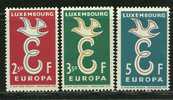 ● EUROPA - 1958 - LUSSEMBURGO - N. 548 / 50 ** , Serie Completa - Cat. ? €  - Lotto N. 4 - 1958