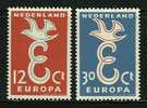 ● EUROPA - 1958 - OLANDA - N. 691 / 92 ** , Serie Completa - Cat. ? €  - Lotto N. 5 - 1958