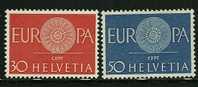 ● EUROPA - 1960 - SVIZZERA - N. 666 / 67 ** , Serie Completa - Cat. ? €  - Lotto N. 7 - 1960