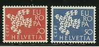 ● EUROPA - 1961 - SVIZZERA - N. 682 / 83 ** , Serie Completa - Cat. ? €  - Lotto N. 18 - 1961