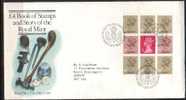 GREAT BRITAIN GB FDC 1983 (14 SEPTEMBEER) MACHIN DEFINITIVES ROYAL MINT BOOKLET EDINBURGH PHILATELIC BUREAU ADDRESSED - 1981-1990 Em. Décimales