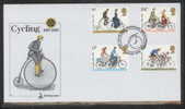 GREAT BRITAIN GB FDC 1978 (2 AUGUST) CYCLING HARROGATE OFFICIAL UNADDRESSED PENNY FARTHING BICYCLE - Radsport