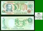 5 Piso Philippines ( Pilipinas ) 1978 Paper Money / Billet Philippines - Filippijnen