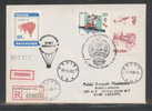 POLAND 1988 (3 SEPTEMBER) LESZNO 6TH EUROPEAN BALLOON CHAMPIONSHIPS SET OF 2 BALLOON FLIGHT COVERS - Covers & Documents