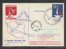 POLAND 1963 LESZNO 9TH GLIDER FLIGHT CHAMPIONSHIPS MAIL ON SOUVENIR CARD - BOCIAN BP3988 Glider Planes Maps Red Cross - Covers & Documents