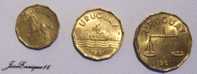 3 COINS - MONNAIE - CURRENCY, URUGUAY 1981  10, 20 Y 50 CENTESIMOS - Uruguay