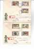 UNGHERIA  1972 - Yvert  221/27 Su 2 Buste Raccomandate - Cani - FDC