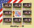 Nationaldress Team Rußland Fussball WM 1994 Vincent 2818 Kleinbogen ** 8€ Kicker World Cup USA M/s Flag Soccer Sheetlet - Cartas & Documentos