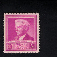 093712096 U.S.A. MET SCHARNIER HINGED SCOTT 876 FAMOUS AMERICAN ISSUESLUTHER BURBANK - Nuovi