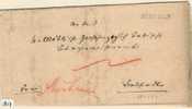 HAND GESCHRIEBENE BRIEF Aus 1847 Van FURFELD LANGSTEMPEL  (1827) - Prephilately