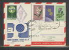 POLAND 1963 (22 JUNE) BALLOONS CHAMPIONSHIPS FOR 32ND POZNAN INTERNATIONAL TRADE FAIR SET OF 4 BALLOON FLIGHT CARDS - Storia Postale