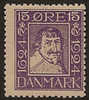 DENMARK 1924 15o King Christian IV SG 219A HM JU124 - Nuovi