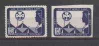 PHILLIPINES 1957 SCOUTS BADEN-POWELL BIRTH CENTENARY & GIRL GUIDES PACIFIC CAMP PERF & IMPERF NHM (**) - Nuevos