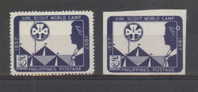 PHILLIPINES 1957 SCOUTS BADEN-POWELL BIRTH CENTENARY & GIRL GUIDES PACIFIC CAMP PERF & IMPERF NHM (**) - Neufs