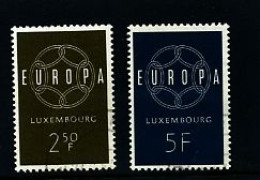 LUXEMBOURG - 1959  EUROPA SET   FINE USED - Usati