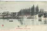 CPA-91-CHAMPROSAY-VUE DE LA SEINE-ANIMÉE-2 PERSONNES DANS UNE BARQUE - Draveil