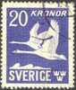 Sweden C8c Used 20k Airmail From 1942 - Usados