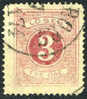 Sweden J2 Used 3o Rose Postage Due From 1874 - Taxe