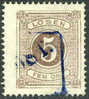 Sweden J3 Used 5o Brown Postage Due From 1874 - Segnatasse