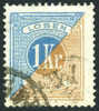 Sweden J22 XF Used 1k Blue & Bixter Postage Due From 1877 - Postage Due