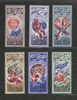 RUSSIA USSR ZSSR SOVIET UNION 1977 20 YEARS OF SPACE EXPLORATION SET OF 6 NHM (**) - Rusia & URSS