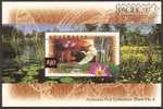 AUSTRALIA - 1997 $10.00 Wetlands Birds  Souvenir Sheet Overprinted Pacific '97. MNH ** - Blocks & Kleinbögen