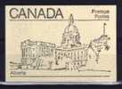 Canada - 1982 - Legislative Buildings Booklet " Edmonton, Alberta" - MNH - Full Booklets