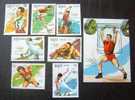 Kampuchea, 1989 SPORT - Olympic Games Barcelona 92 - Set Of 7 And Block - Sommer 1992: Barcelone
