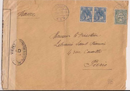 NEDERLAND - 1917 - ENVELOPPE Avec CENSURE De EUSDEN => PARIS - Covers & Documents