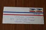 ENVELOPPE LETTER BY AIR MAIL ETATS UNIS D'AMERIQUE USA  PLAINFIELD P/ MARSEILLE FRANCE + COURRIER - Covers & Documents