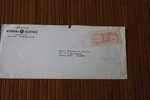 ENVELOPPE LETTER BY AIR MAIL ETATS UNIS D´AMERIQUE USA  DE CLEVELAND  GENERAL ELECTRIC P/ PARIS FRANCE 1957 MACHINE A AF - Lettres & Documents