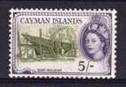 Cayman Islands - 1955 - 5 Shilling Definitive - MH - Kaaiman Eilanden