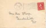 1306. Carta BURLINGTON  VT. 1913. Flag. Fancy Cancel - Storia Postale