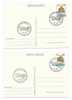 San Marino - 2 Cartoline Postali In Serie Completa Con Annullo Speciale: 75 Anni Di Volo - Postal Stationery
