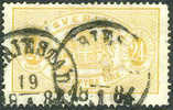 Sweden O21 Used 24o Yellow Official From 1881 - Service