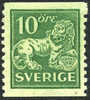 Sweden #118 XF Mint Hinged 10o Green From 1921 - Ungebraucht