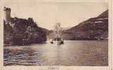 74. ANNECY . DUINGT . VUE PRISE DU DEBARCADERE . BATEAU A AUBES. - Duingt