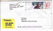 GOOD USA Postal Cover To ESTONIA 1997 - Good Stamped: Aviation - Briefe U. Dokumente