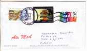GOOD USA Postal Cover To ESTONIA 2002 - Good Stamped: Map ; Childs Mentoring - Storia Postale