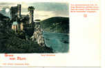 T 619 /CPA     ALLEMAGNE  - GRUSS    VOM RHEIN  BURG RHEINSTEIN - Bingen