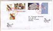 GOOD USA Postal Cover To ESTONIA 1996 - Good Stamped: Truman ; Birds - Cartas & Documentos