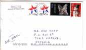 GOOD USA Postal Cover To ESTONIA 2004 - Good Stamped: Snowman ; Bat - Brieven En Documenten