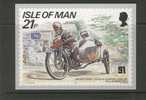 Ile De Man Carte Maximum Dimension 14,5 Cm X 10,5 Cm Side-car - Motorfietsen